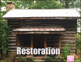 Historic Log Cabin Restoration  Newton County, Georgia